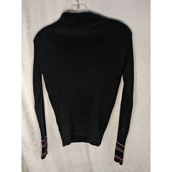 Vintage Y2K Tommy Hilfiger Mock Neck Cropped Long Sleeve Top XS - Picture 6 of 7